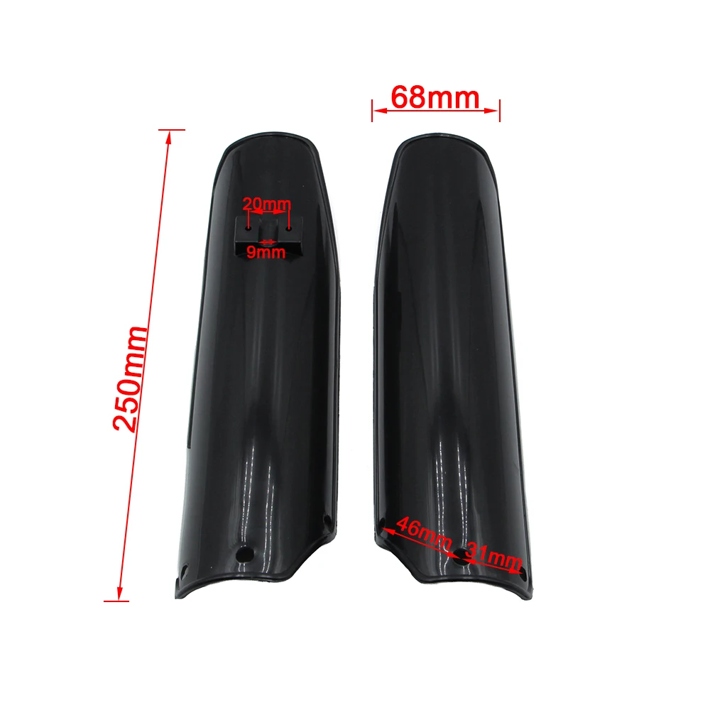 250mm Plastic Front Fork Protector Cover Shock Absorber Guard For CRF50 CRF70 KLX110 BSE KAYO 110cc-160cc Dirt Pit Bike Parts