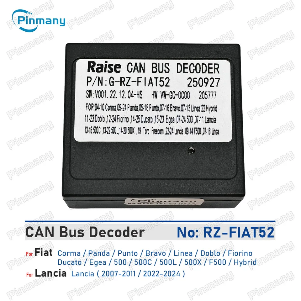 Car CAN Bus Decoder RAISE RZ-FIAT52 for Fiat Corma Panda Punto