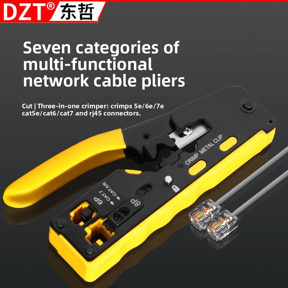 

Mesh Pliers Professional 7 Types of Mesh Pliers, Super Five 6 Types of General 8P Crystal Head Crimping and Stripping Wire