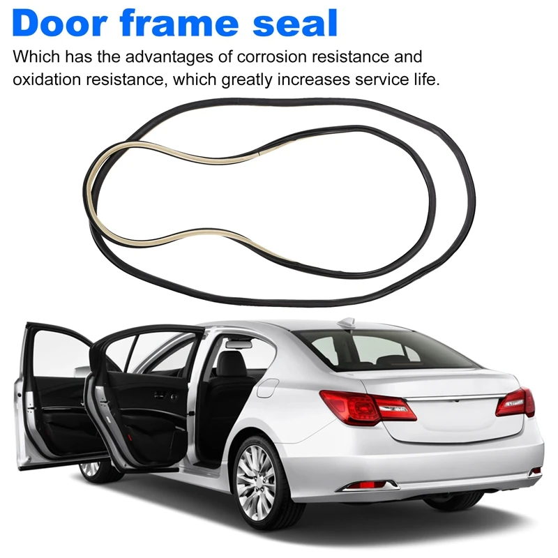 1Set Car Door Frame Seal Entry Sealing Strip 9025E5 9025E6 9025E7 For Peugeot 508 Citroen C5 X7