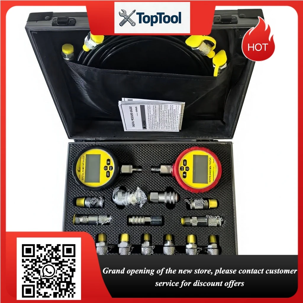 70MC Construction Machinery Inspection Maintenance Tools Digital Pressure Gauge Hydraulic Test Kit