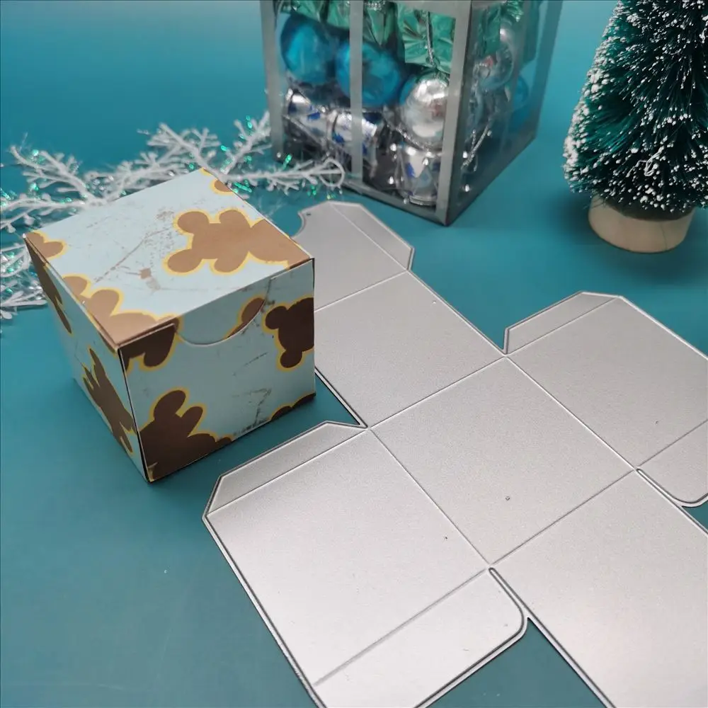 Big Candy Box Metal Cutting Dies Scrapbooking Christmas Gift Box Die Cut Carbon Steel Mold Craft Dies 2024 New Arrivals