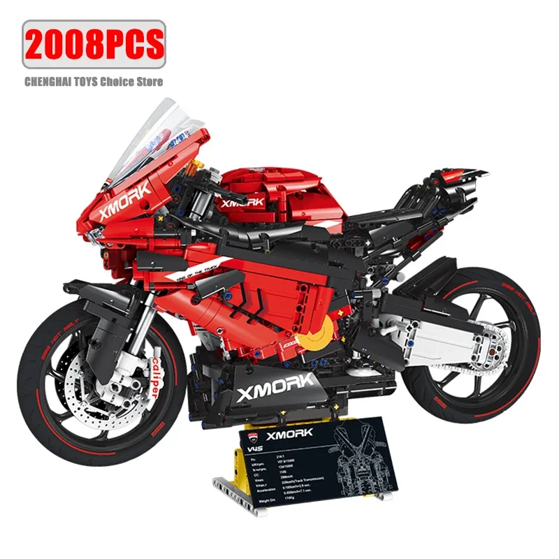 

Technical Original 1:5 Motorcycle Motorbike Locomotive City Sports Cars Moc Modular Bricks Model Building Blocks Kids Toys Gifts