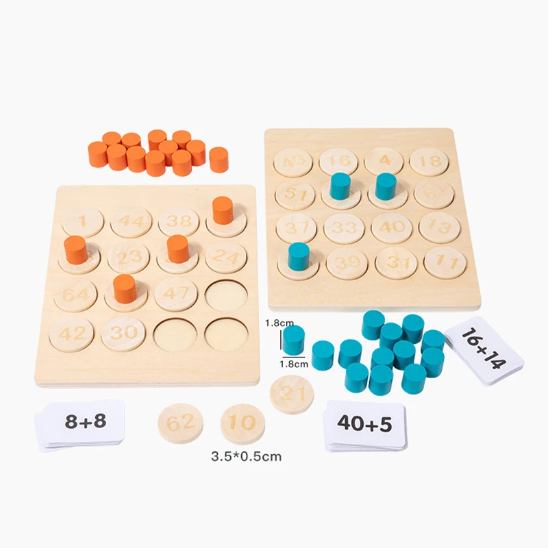 Juego de cálculo de números divertido, entrenamiento de pensamiento lógico, juguete educativo de matemáticas, material didáctico con sentido de números para suma y resta