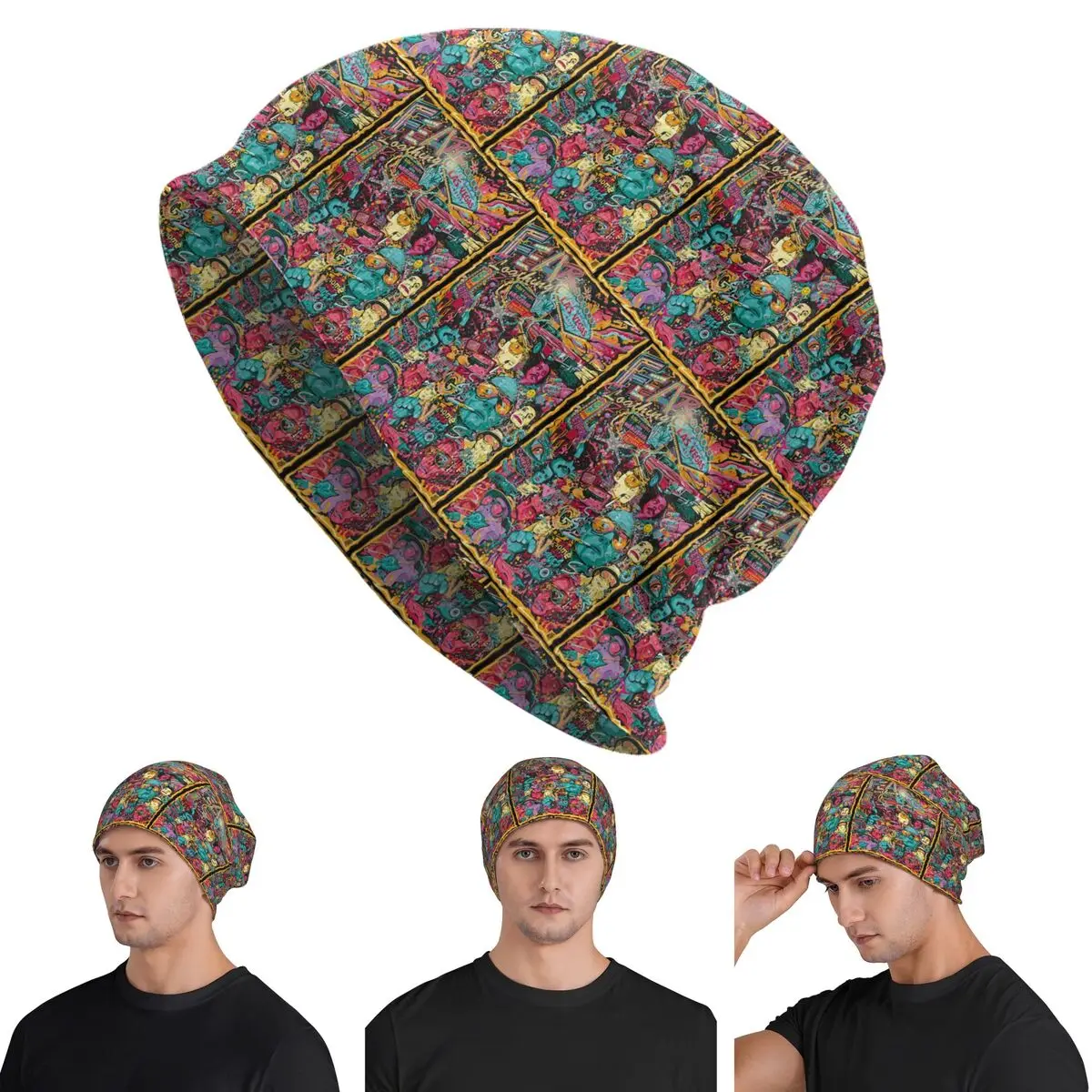 Fear And Loathing In Las Vegas Art Skullies Beanies Hats Warm Autumn Winter Outdoor Cap Knitted Bonnet Caps for Men Women Adult