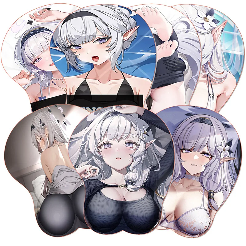 

Коврик для мыши в стиле аниме с грудью B_Blue A_Archive OPPAI Нескользящий коврик для мыши Sexy Himari 3D Коврик для мыши Подставка для запястий Hentai MouseMat