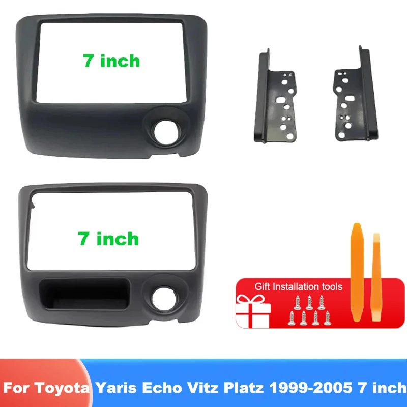 For Toyota Yaris Echo Vitz Platz 1999-2005(7Inch)Car Radio Fascias Android GPS MP5 Stereo Player 2Din Head Unit Panel Dash