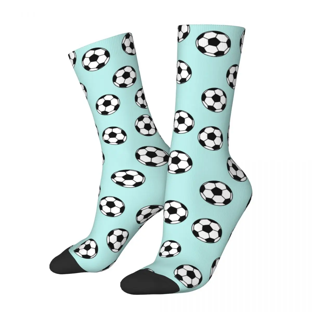 

Winter Warm Crazy Design Women Men Football Socks Soccer Balls Sports Sweat Absorbing Skateboard Socks