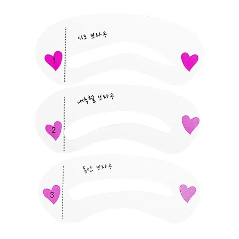 1/3/6set Eyebrow Templates Set Waterproof Professional Makeup for Women Perfect Eye Brows Stencil Reusable Eye Makeup Stencils