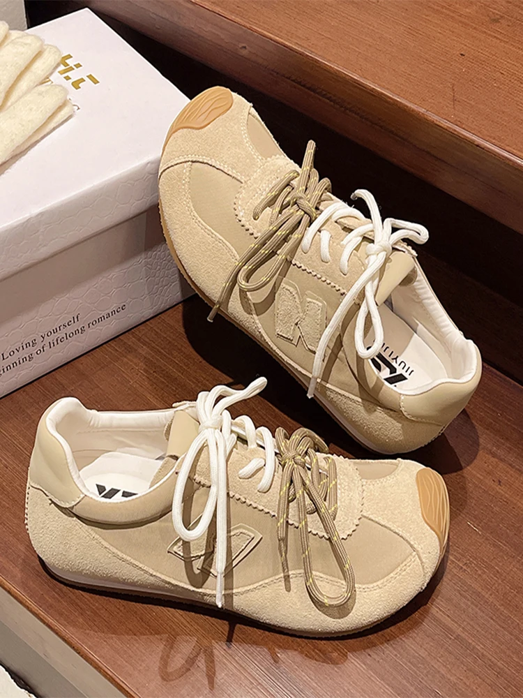 バレエスタイル-デクンシューズ-2025-新作-レトロ-軽量-アガン-ダブルストラップ-カジュアル-おしゃれ-シングルシューズ-クロスバックル-レジャースニーカー