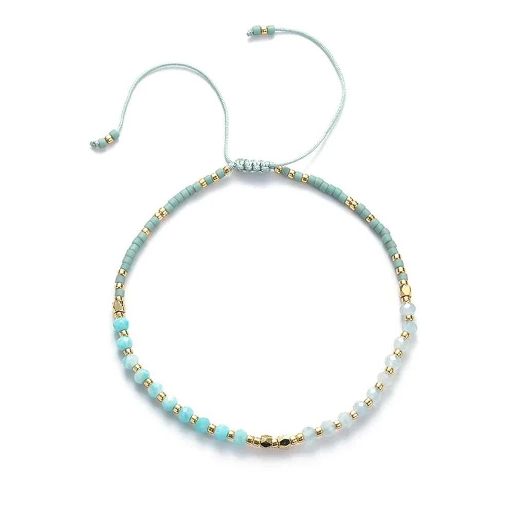 CCGOOD Miyuki Pearl Bracelets Natural Stone Dainty Pulseras Simple Thin Beads Bracelet for Women Set Handmade Stackable Jewelry