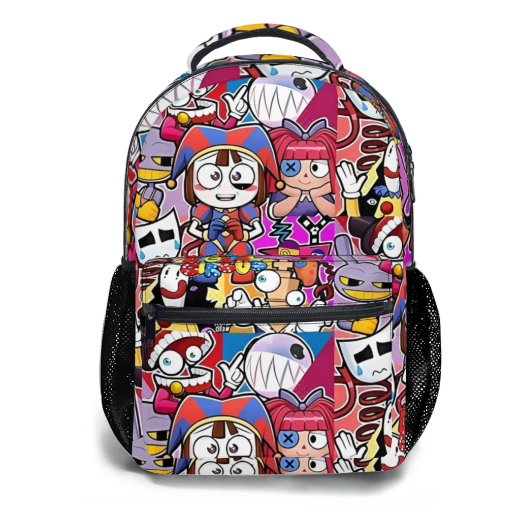 Die erstaunliche digitale Zirkus Fanart Schult asche für Mädchen große Kapazität Schüler Rucksack High School Schüler Rucksack 17 Zoll