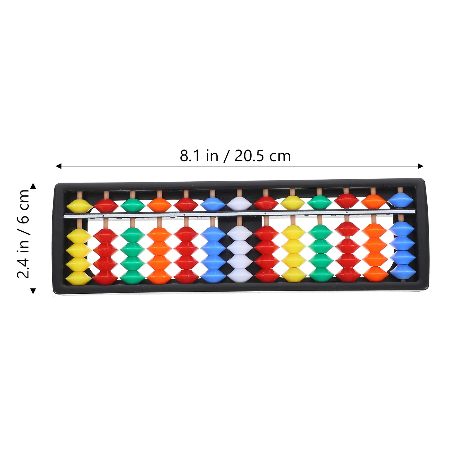 2Pcs Chinese Plastic Abacus Lightweight Easy Use Long Lasting Practical Abacus for Math Home Calculation