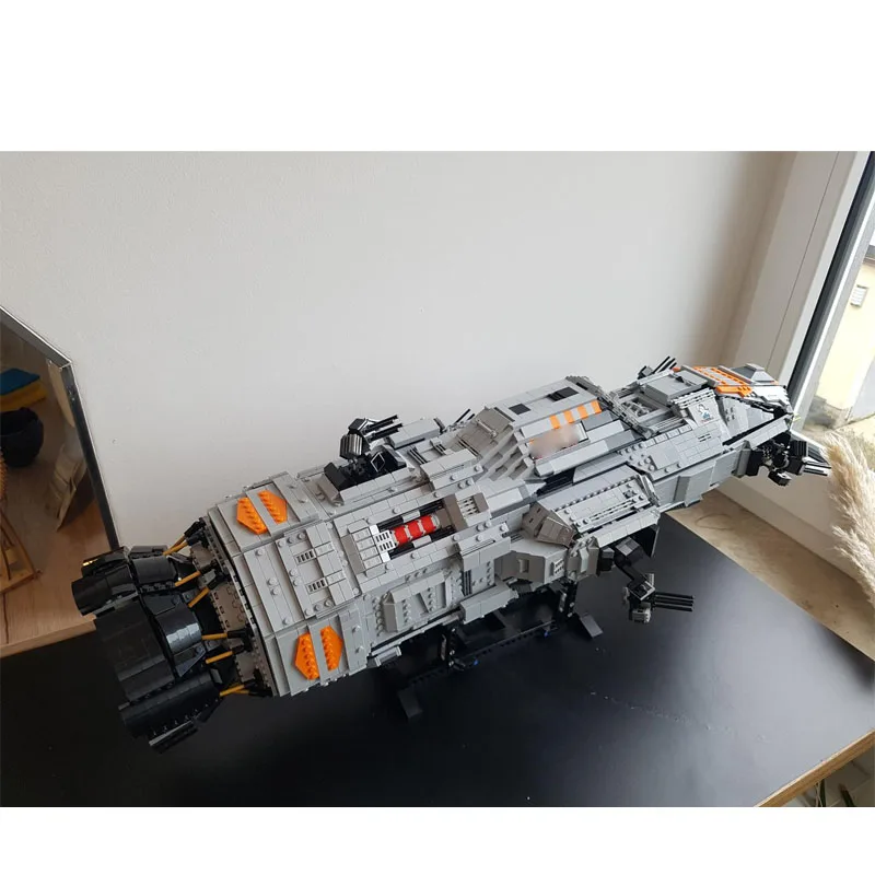 

MOC-49304, захватывающие сцены из фильма, космический корабль, линкор, строительный блок, модель 5351, детали для мальчиков, детская игрушка на день рождения, Рождество