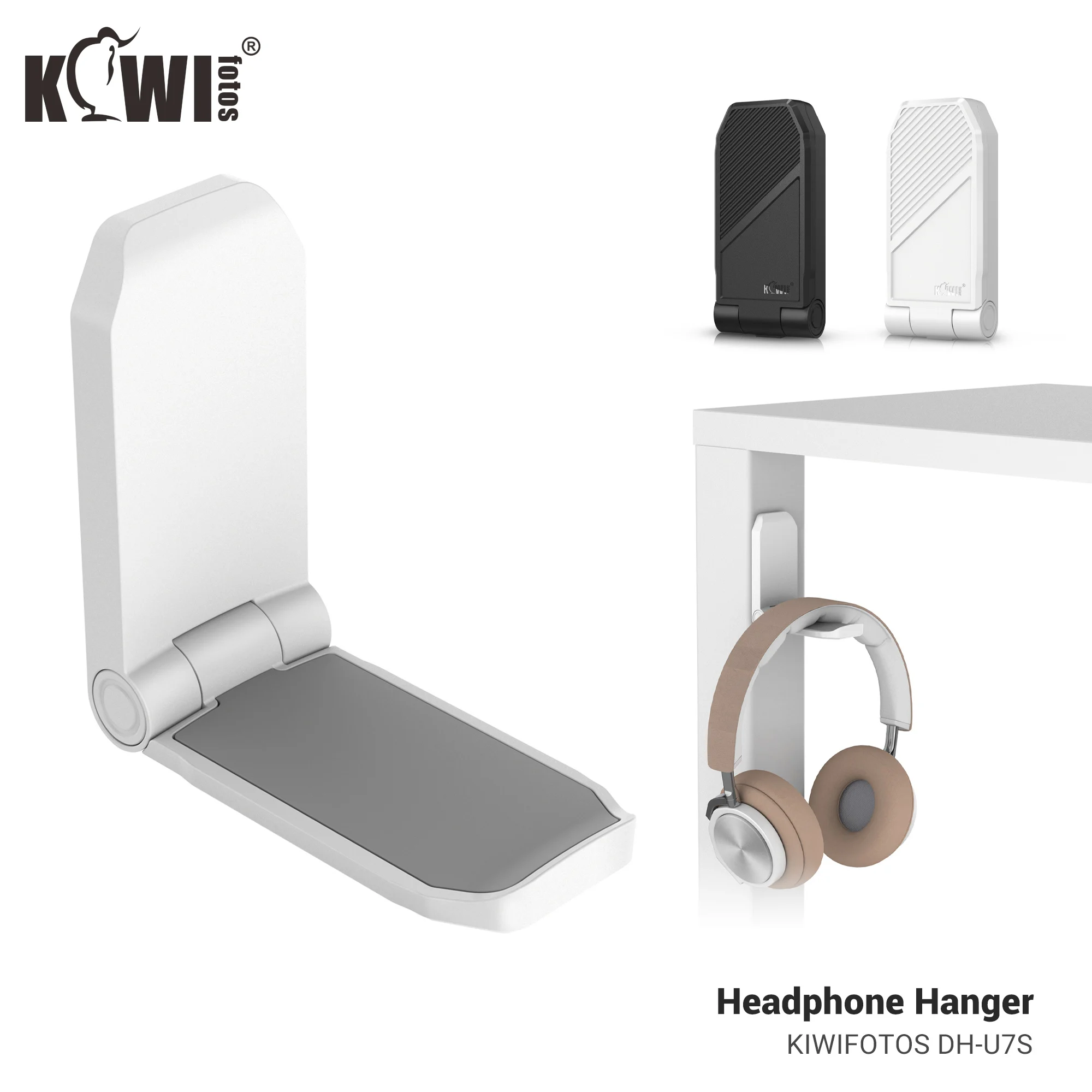 

Headphone Stand Desktop PC Gaming Headset stand holder Adhesive Headphone Bracket Hanger Under Desk Wall Mounted Headset Holder