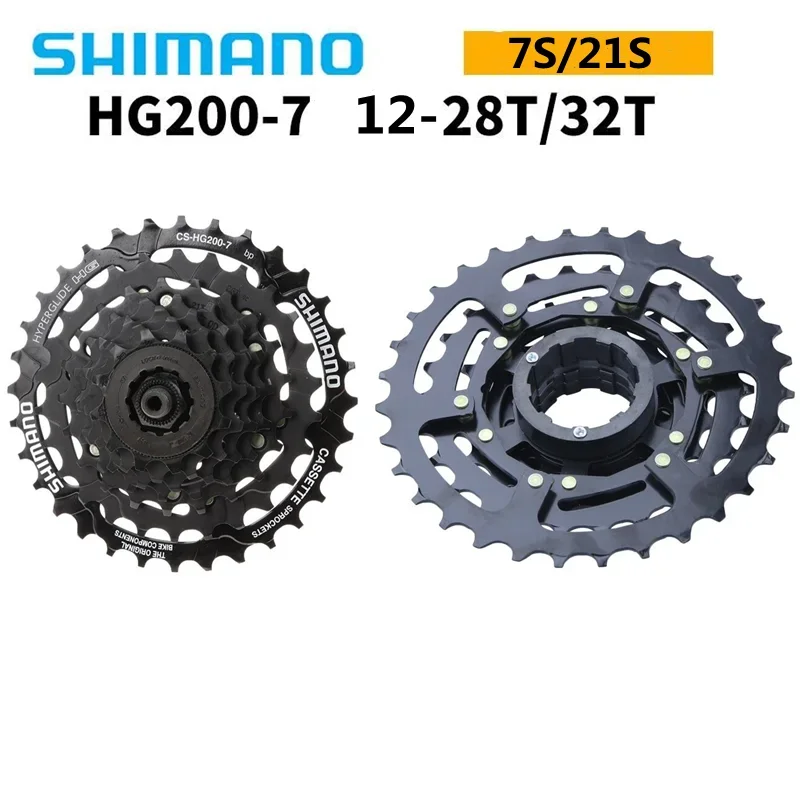 SHIMANO Tourney HG200 7s 12-28T/12-32T 8s 12-32T 9s 11-32/34/36T Cassette CS-HG200-7/8/9 For Mountain Bike Bicycle Original