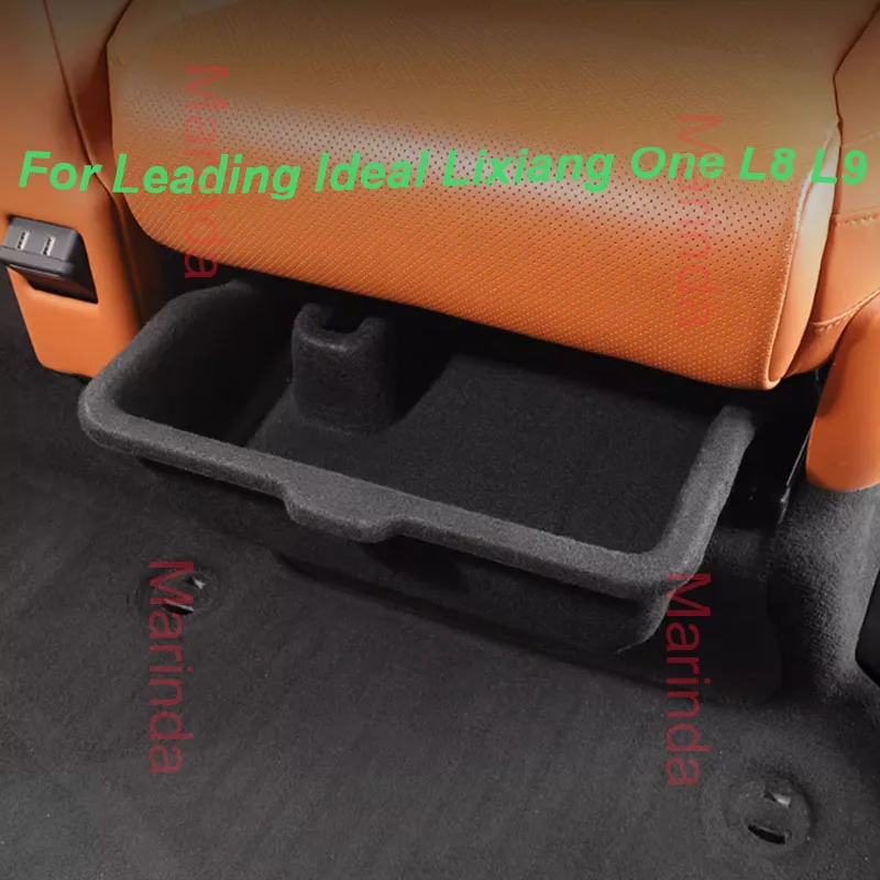 for LEADING IDEAL LiXiang One L8 L9 Car Second Row Under-seat Storage Box Classify Expansion Stowing Interior Accessories