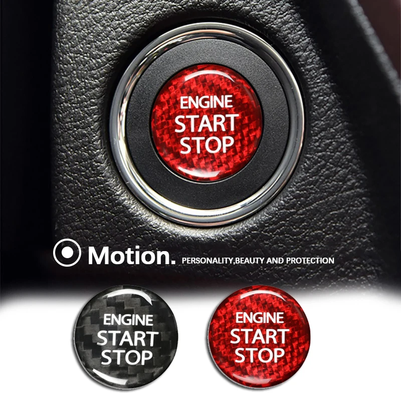 Car One-Button Start Ignition Switch Button Accessories Stickers For Suzuki Vitara Alivio SX4 S-Cross Kizashi Alto IGNIS Swift