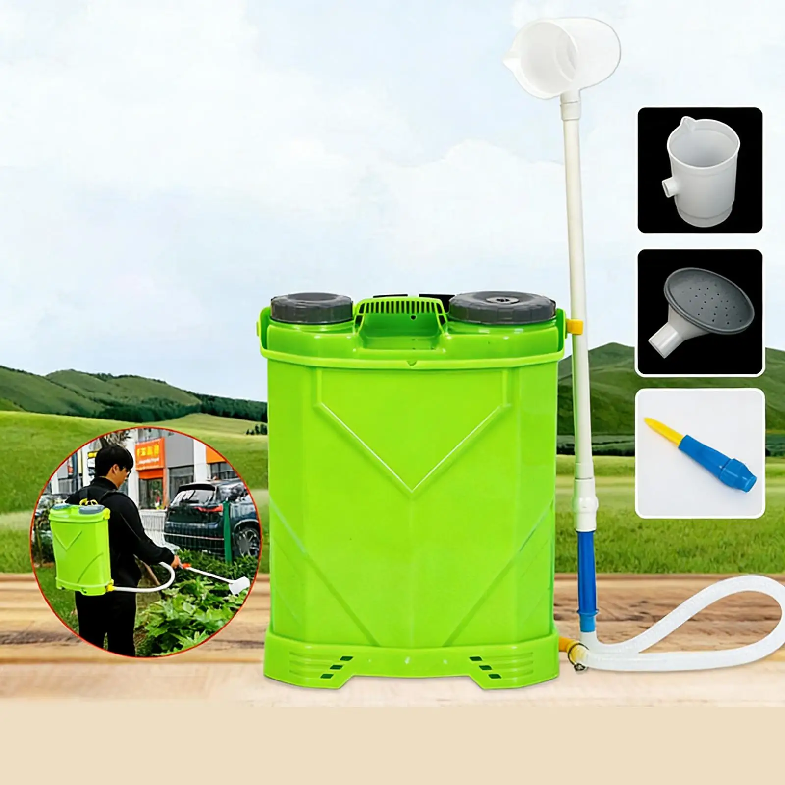 

Fertilizer Sprayer Injector Durable Plastic Multipurpose Manual Backpack Spreader for Efficient Liquid Fertilizer Lawn Garden