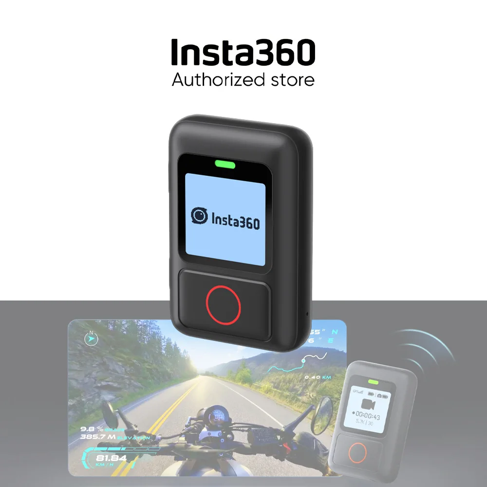 Original Insta360 GPS Action Remote - waterproof,Bluetooth 5.0 for a rock-solid connection between remote and camera