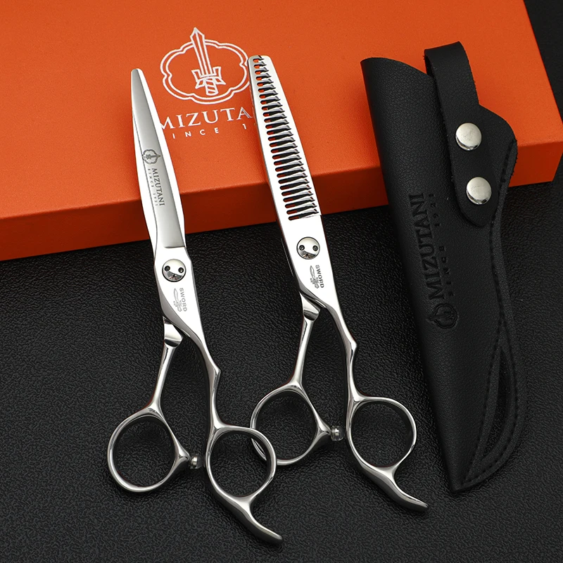 

MIZUTANI barber，Scissors set, thinning scissors,professional haircut tools,6.0-inch 440C.