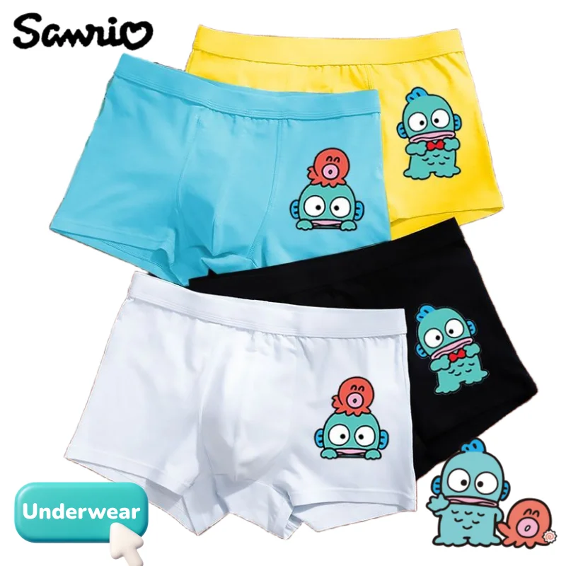 

Sanrio Hangyodon аниме товары мультфильм милое нижнее белье для мальчиков шорты-боксеры креативные персонализированные хлопковые дышащие шорты подарок