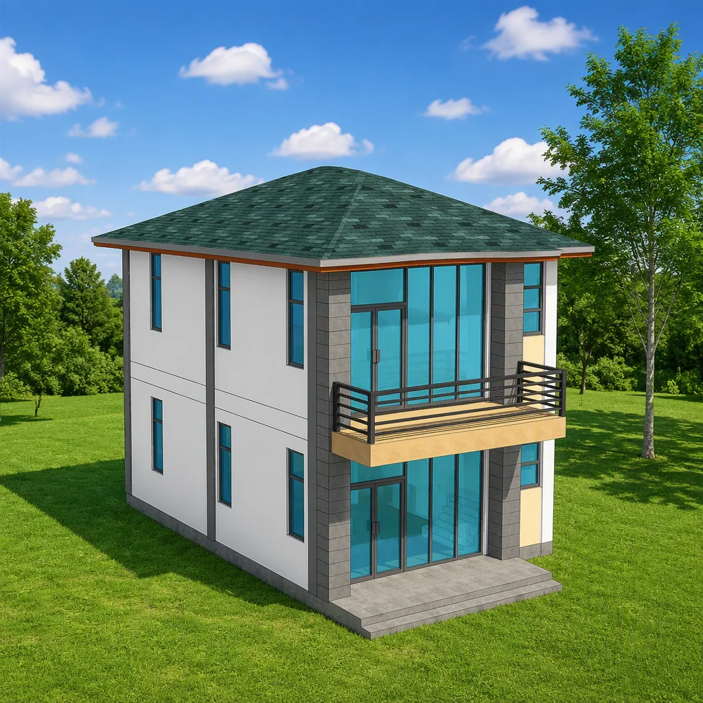 Prefabricated Light Gauge Steel Structure Villa Suitable for Modern Multi-story Houses in Residential Areas