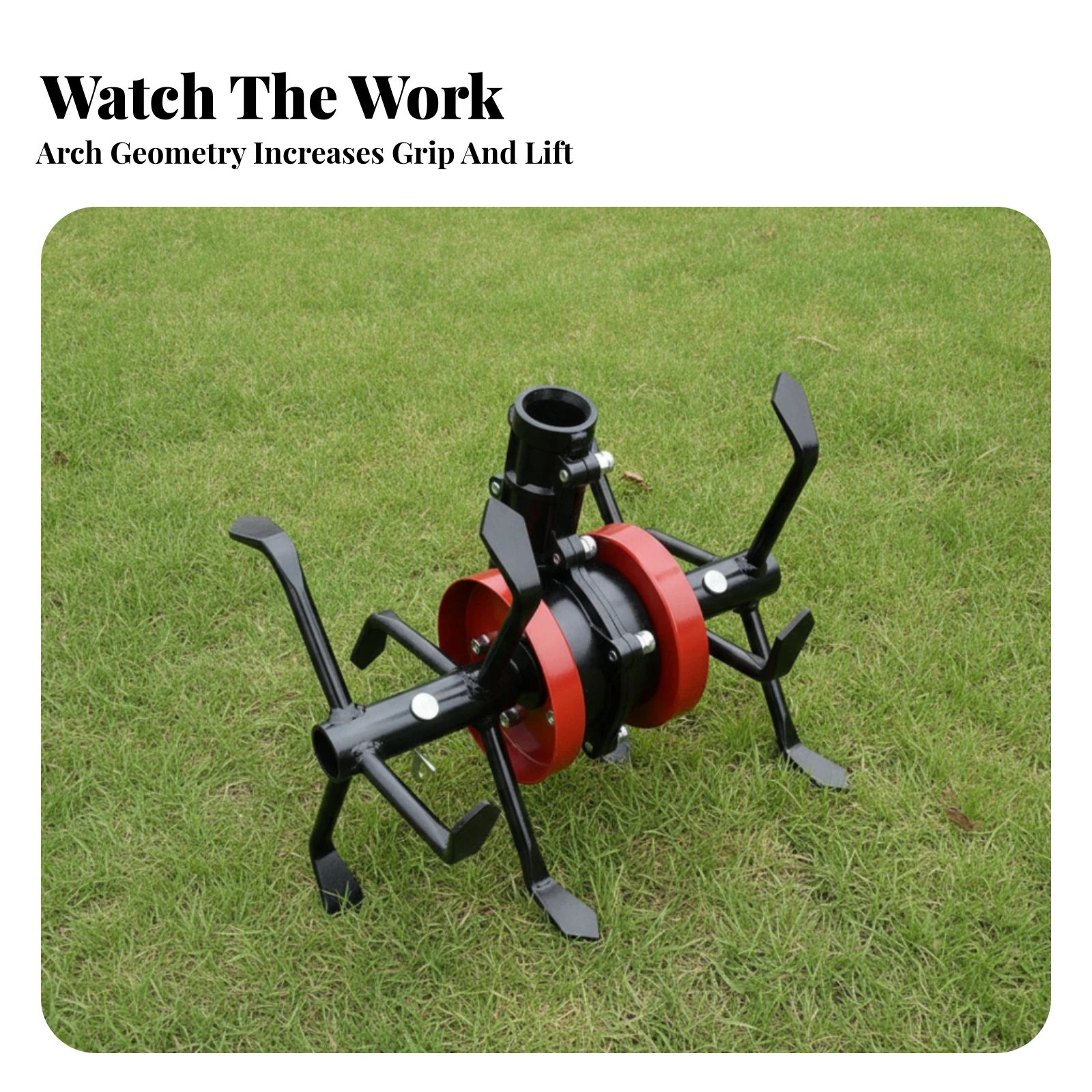 Cultivator Wheel Soil Loosening Tiller Attachment Weeding Wheel Deep-Plowing Cultivator Tool Multi-Tooth for Gardeners, Gardens