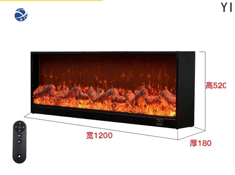 

YYHC-Customized electronic fireplace simulation fire embedded decoration living room heater TV cabinet floor household core