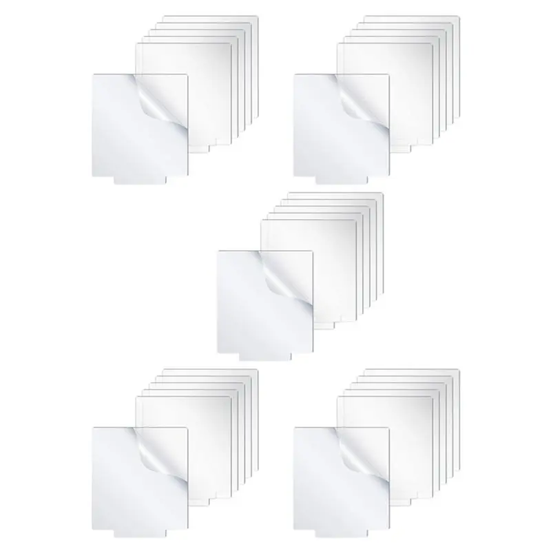 

LLCS-Acrylic Sheet Clear Cast For LED Light Base Table Signs DIY Display Projects Craft LED Lights For Projects 30 Pieces