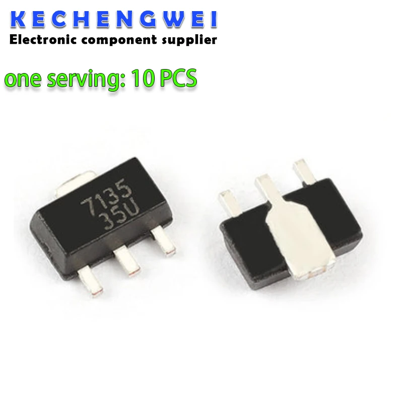 

1000pcs/lot AMC7135PKFT SOT-89 L7135 AMC7135 MEL7135 350mA ADVANCED CURRENT REGULATOR