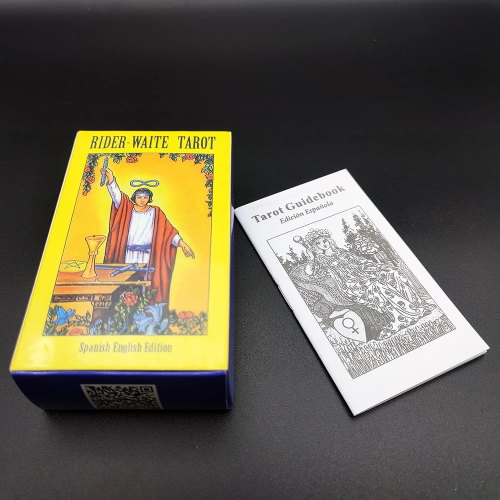 Rider Tarot Cards Deck with Spanish  English Guidebook - 78 Card Rider Oracle Deck In Spanish.