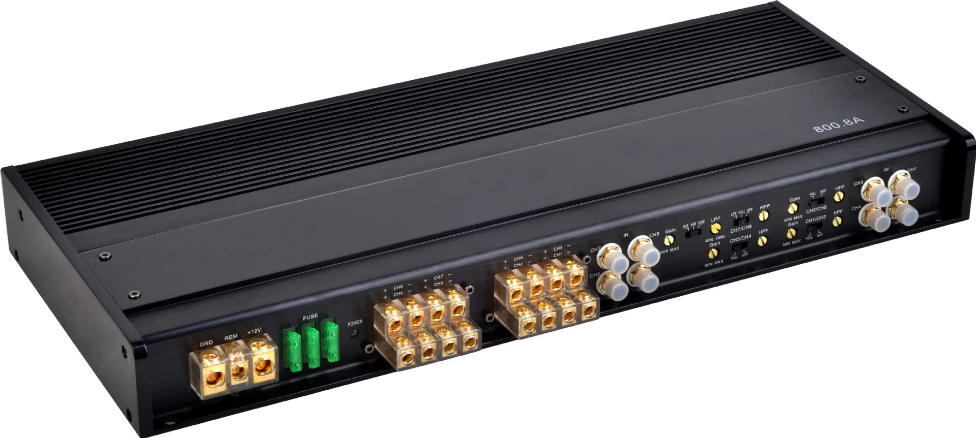 

2025 hot sale 2025 Class 8-channel car power amplifier/car audio/8X100W car power amplifier/8-way power