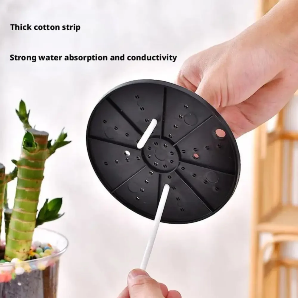 

1pcs Transparent Self Watering Plant Pot Self Watering Double Layer Flowerpot Automatic Water Absorption Plastic Planter Pot