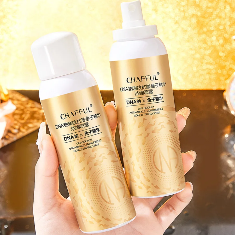 

150ml DNA Sodium Anti-Wrinkle Caviar Essence Face Spray Sun Damage Repair Serum Glow Serum for Radiant Skin All In One Mist