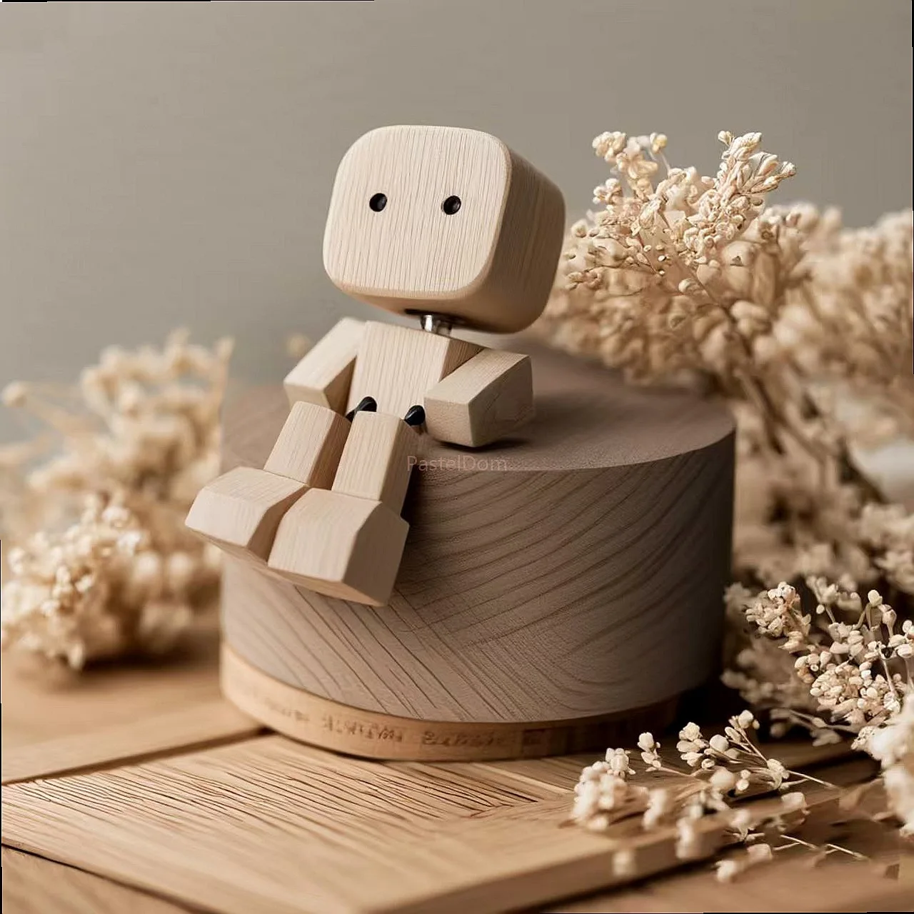 Charming Rocking Pinocchio Mini Wooden Doll Swing Legs Desk Decoration Creative Toy Gift