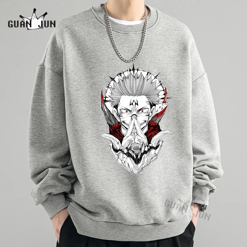 

Funny Jujutsu Kaisen Long Sleeve Casual Hoodies Cool Anime Ryomen Sukuna Printed Men Women Harajuku Sweatshirt Clothes Sudaderas