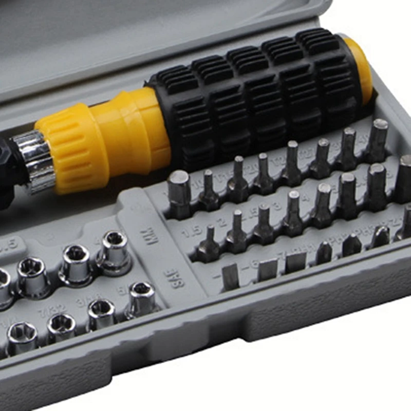 41-Piece Multifunctional Screwdriver Set Tool Screwdriver Socket Wrench Combination Socket Wrench Durable Easy To Use