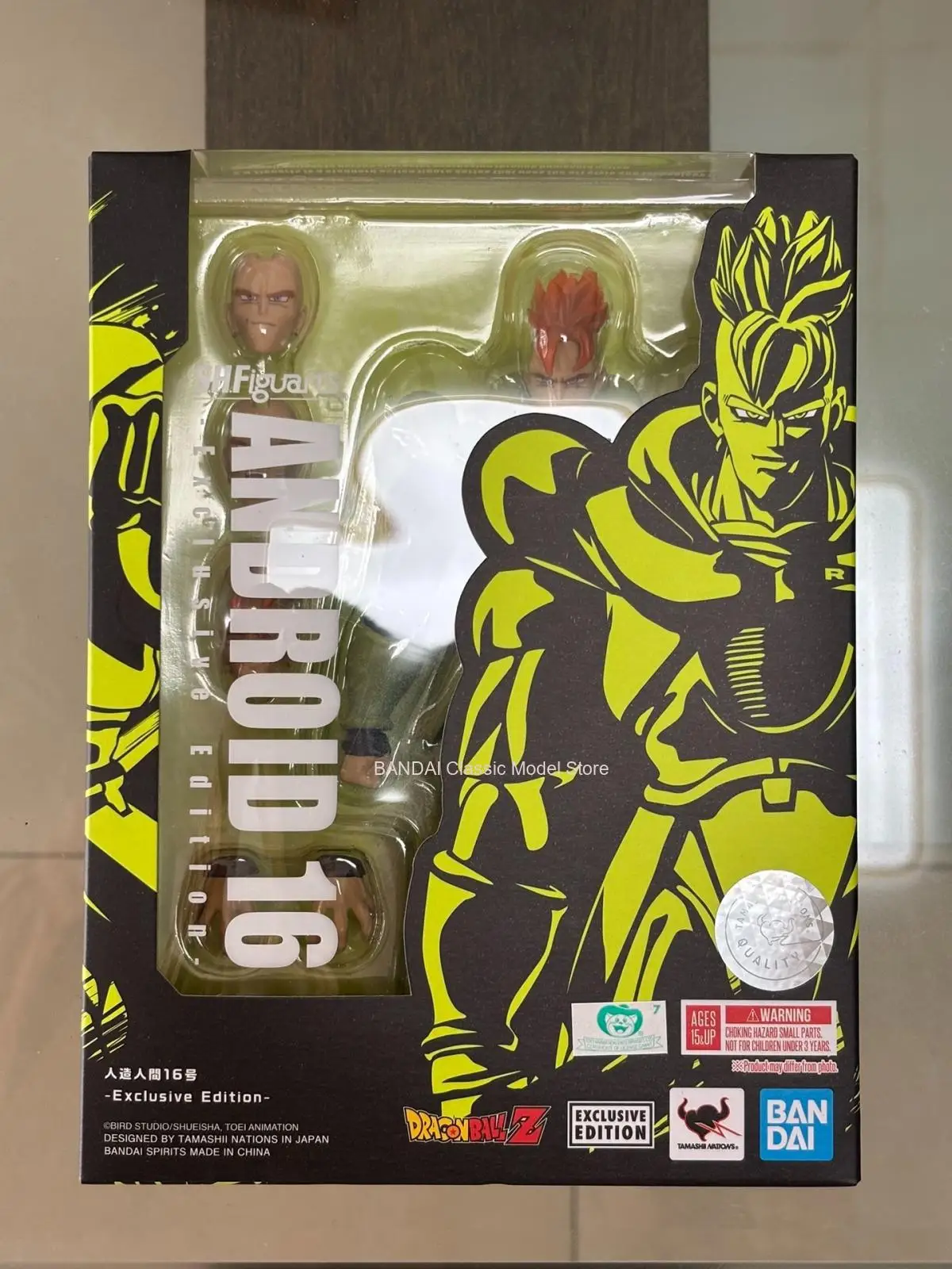 100% الأصلي بانداي Sh Figuarts Shf Sdcc أندرويد 16 طبعة حصرية عمل أرقام أنيمي نموذج اللعب التماثيل البلاستيكية الهدايا في الأوراق المالية