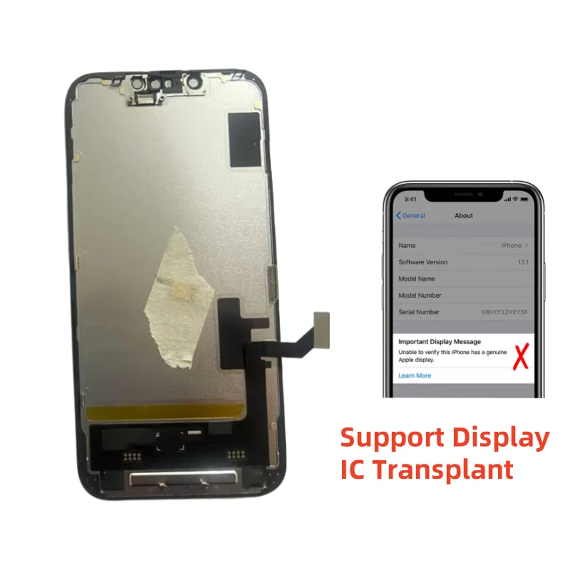 Pantalla para iPhone 16E (2025) con 3D Touch, OEM / Soft OLED / Incell, Repuesto 2
