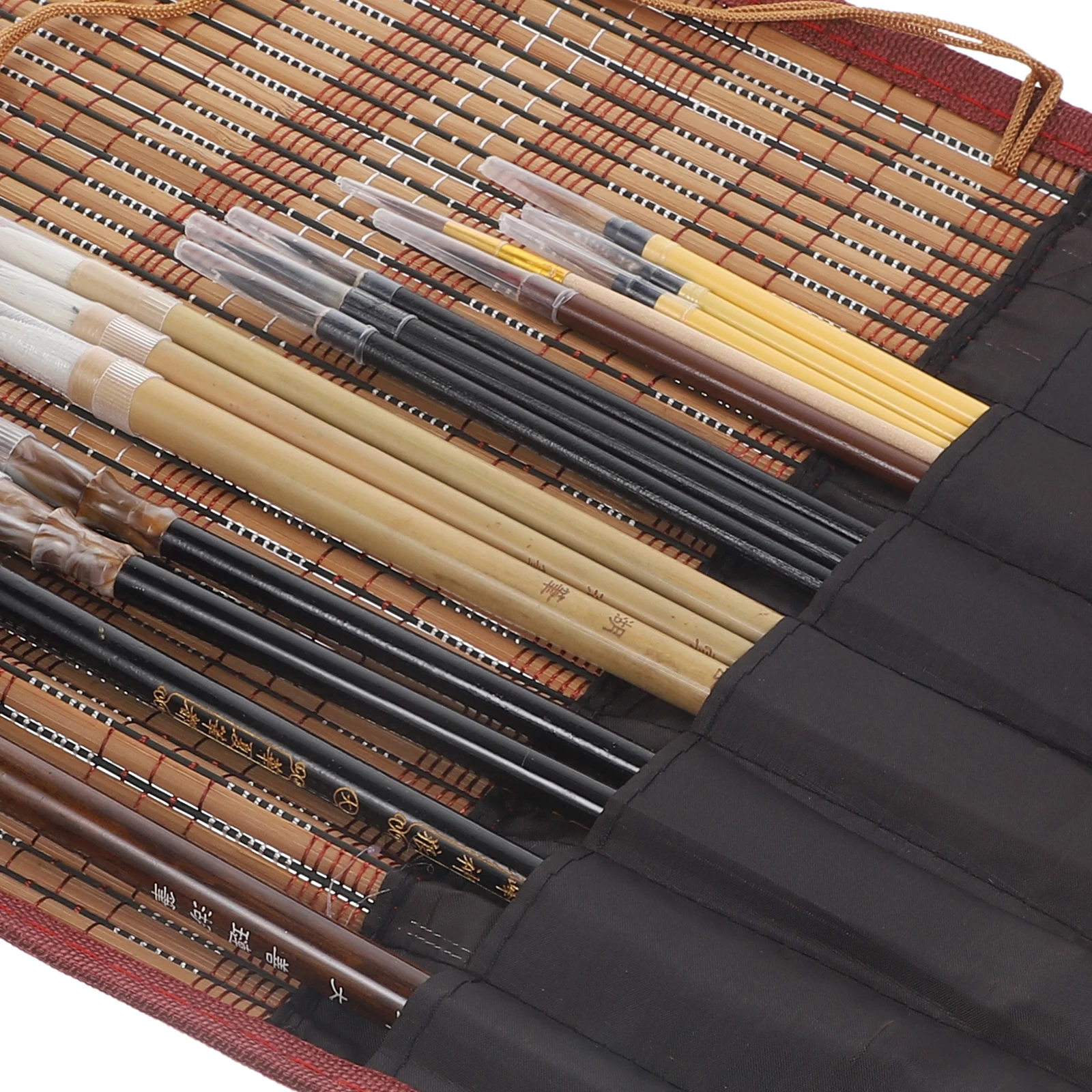 

1 set Calligraphy Set Chinese Calligraphy Brush Long H Soft Bristles for Painting Writing Art Creation Beginner Kit Pen Case
