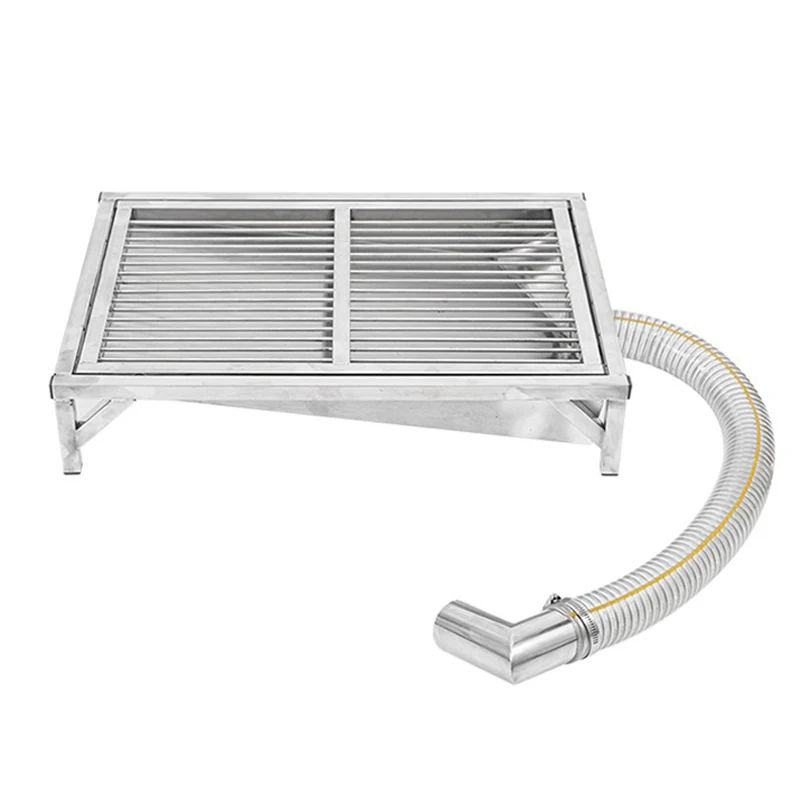 304 Aço Inoxidável Automático Flushing Dog Toilet Indoor Straight-through Sewer Pet Bedpan Mictório Médios e Grandes Cães