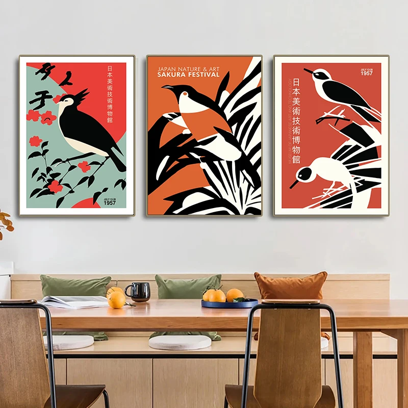 Vintage Culture of Japan Posters and Prints Canvas Painting Nature Mount Fuji Japanese Exhibition Wall Art Picture Home Decor