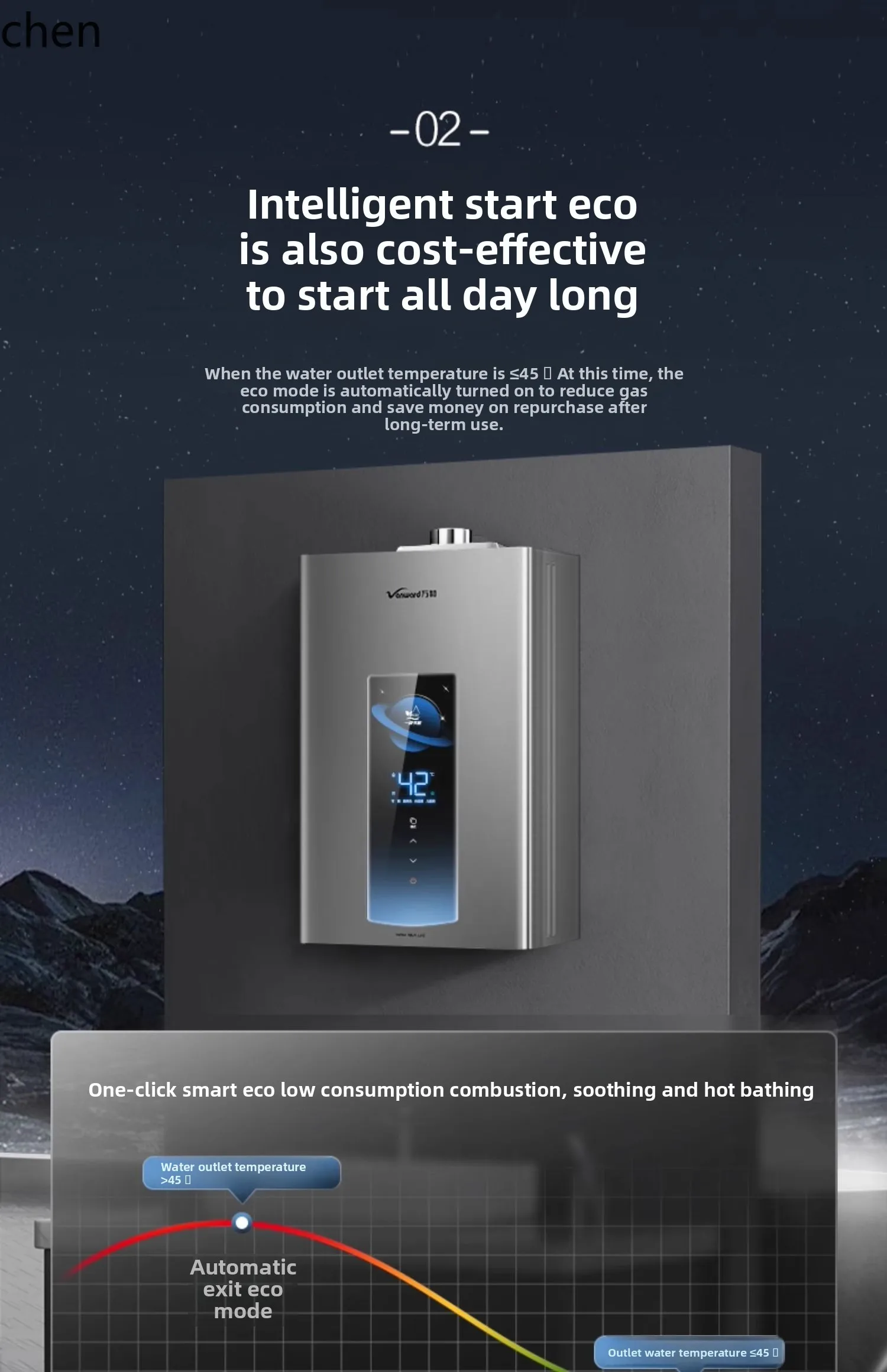 ZML แรงดันคงที่อุณหภูมิเครื่องทําน้ําอุ่นก๊าซธรรมชาติประหยัดพลังงานชั้นหนึ่ง