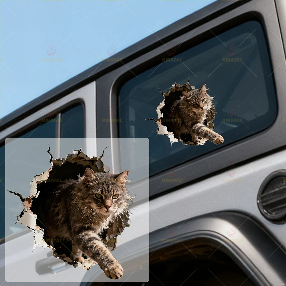 1pc Wall-climbing Cat Car Sticker for Auto Windows Trunks Body Motocycle Windshield Fairing Helmet Fuel Tank Scooter Vinyl Decal