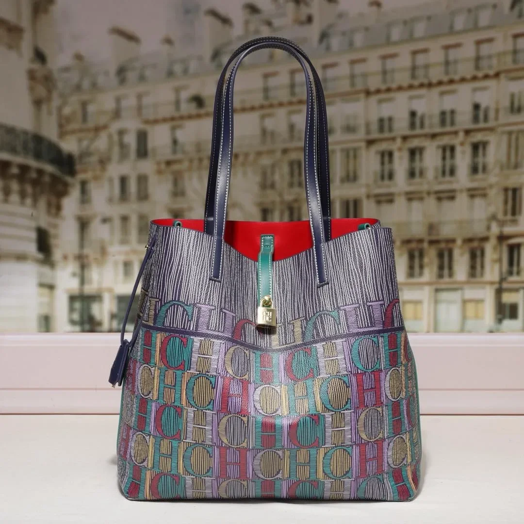 

Paris Fashion Classic Designer Messenger Purse Shopper Bag for Women with Solid Color