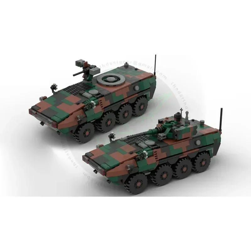 MOC-146977 Building Block  Main Battle Tank 1:35 Scale Model Construction Model 776PCS Children's Birthday Gift Christmas Toy