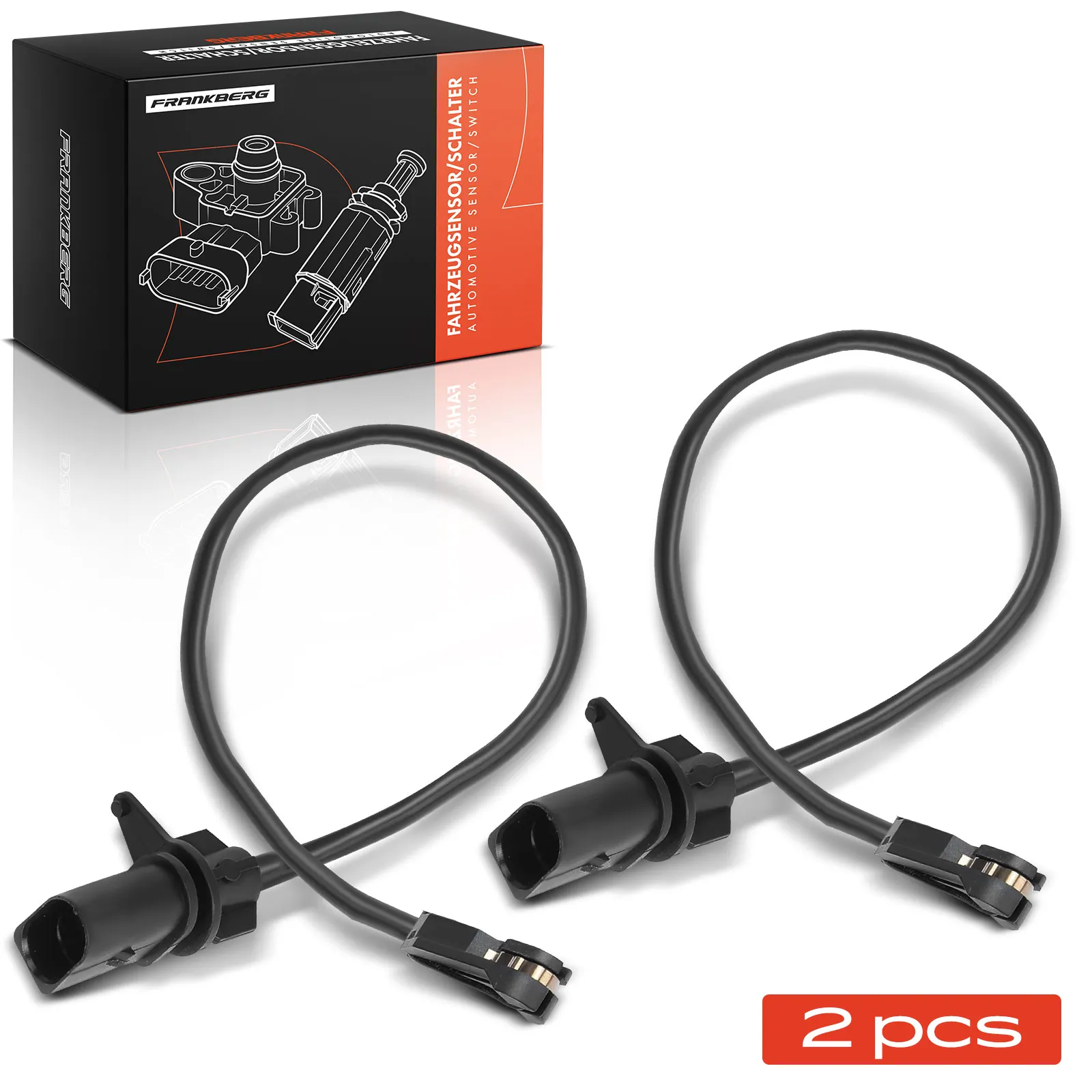 Frankberg 2x Warnkontakt Bremsbelagverschleiß Vorderachse für Audi A4 8W A5 F5 A6 4A A7 4K Q5 FY 2BWS0433 8W0615121H PWS321