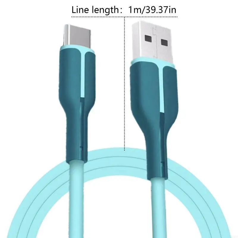 

E1PF Double End Type C Charging Cable Fast Cord Wire for Type C Interfaces Tablets Phones, Laptops, Headsets