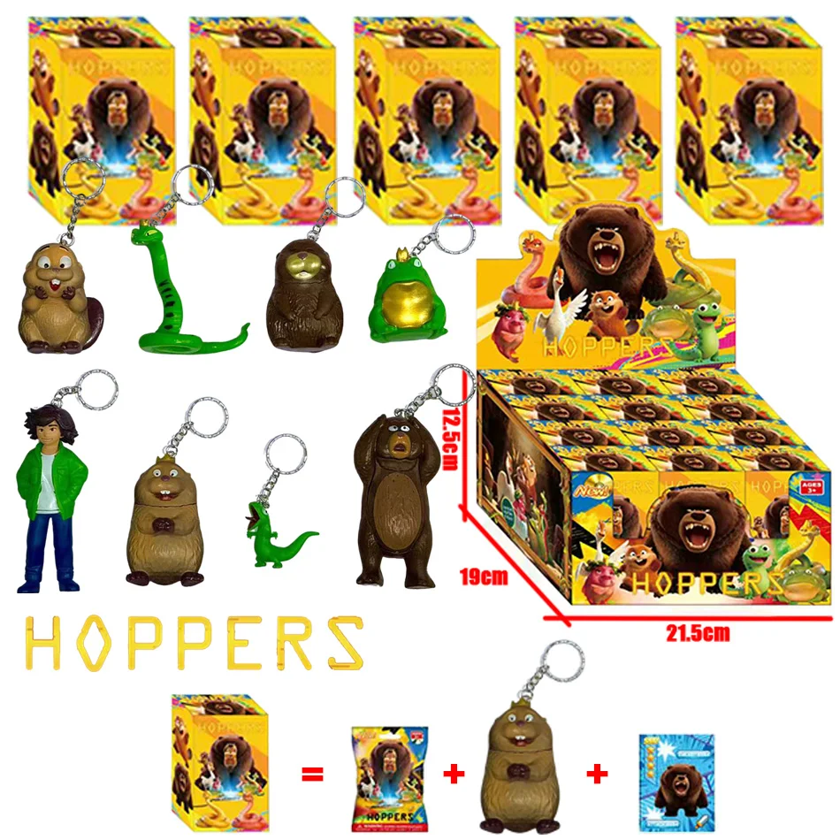Hoppers Mabel/King George/Mayor Jerry/blind box Action Figures Toys Keychain pendant Action Figures Dolls Toys Gift for Kids